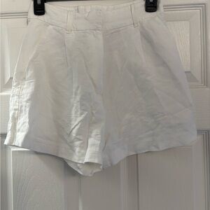 H&M Women's High Waist White Shorts